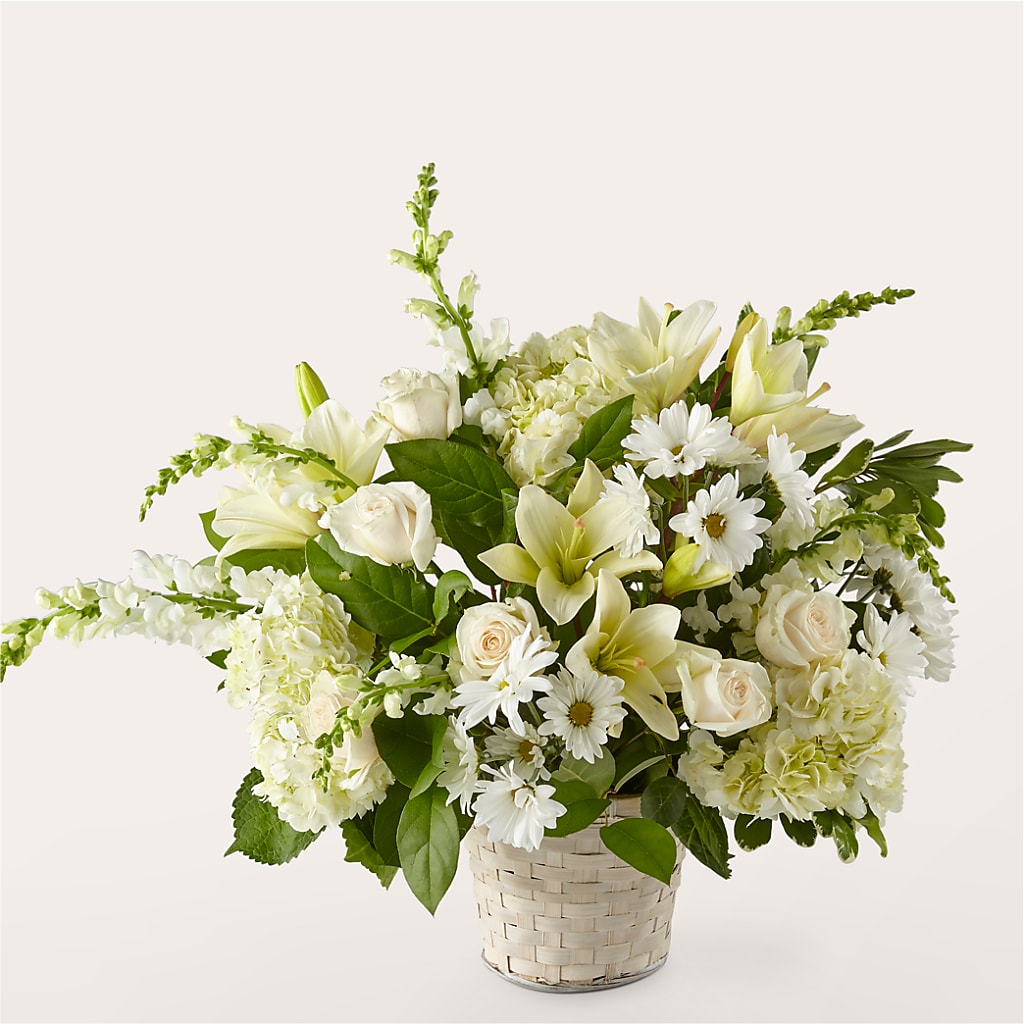 Ivory Elegance Floral Basket – Wish Etc..., Brighton ON